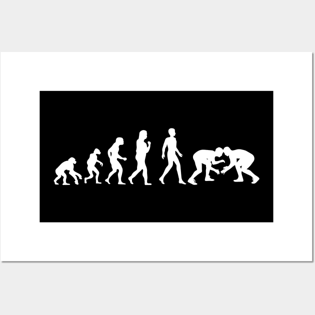 Wrestling Evolution Funny Art Parody Wall Art by Swagmart